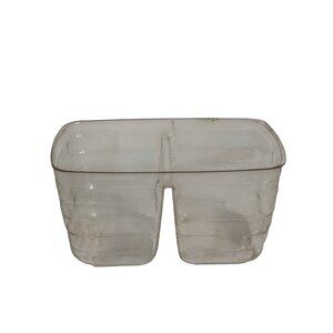 Longaberger Square Divided Protector Clear Plastic Tray Basket Insert Divider